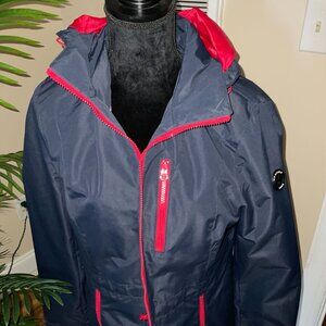 Nautica Rain Jacket - Blue and Red - Size Large - (SKU# 030)